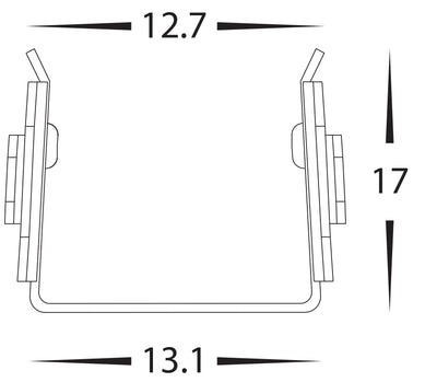 Bendable channel 1 Metre length ( 2x500mm) to suit HV9795 HAVIFLEX