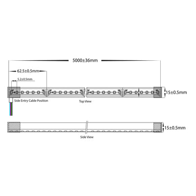 HAVIFLEX Flexible LED Strip 15mm x 15mm - IP67 / Per Metre