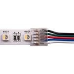 LED Strip Connector to suit 12mm PCB IP20 RGBC or RGBW LED Strip
