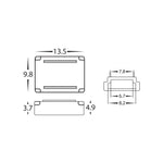 LED Strip Straight Connector to suit 8mm PCB IP20 LED Strip