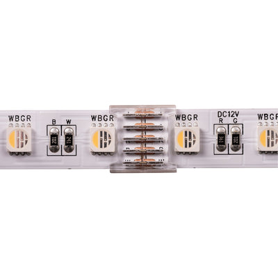 LED Strip Straight Connector to suit 12mm PCB IP20 RGBC or RGBW LED Strip