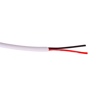 Red & Black Low Voltage Cable with White outer sheathing for use with LED Strip - Per Metre