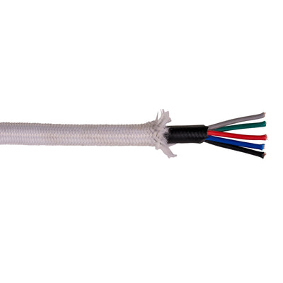 5 Core White Fexible cable - 1M