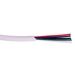 RGBW cable with White outer sheathing for use with LED Strip - Per Metre