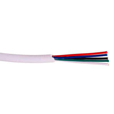 RGBW cable with White outer sheathing for use with LED Strip - Per Metre