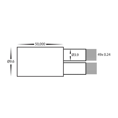 2x 2.5mm Outdoor Garden Cable - 50m Roll