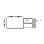 2x 4mm Outdoor Garden Cable - 50m Roll