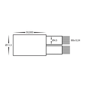 2x 4mm Outdoor Garden Cable - 50m Roll