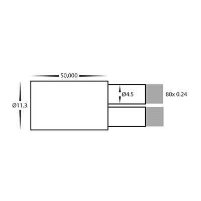 2x 4mm Outdoor Garden Cable - 50m Roll