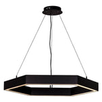 Hexagon LED Pendant Light CCT 30w 900mm Black Havit Commercial - HCP-672300