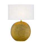 Icaria Ceramic Table Lamp — Gold| White