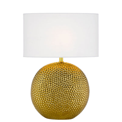Icaria Ceramic Table Lamp — Gold| White