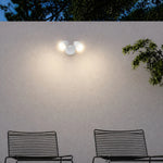 Illume Exterior LED Spot Light 2Lt in Black/Silver — lifestyle