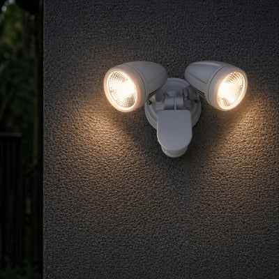 Illume 20W Twin LED Spotlight with Sensor — lifestyle