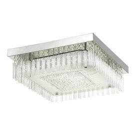 Andela Square 30W LED Oyster Dimmable Ceiling Light — Chrome
