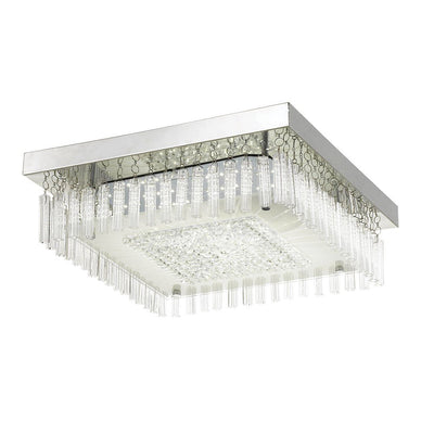 Andela Square 30W LED Oyster Dimmable Ceiling Light — Chrome