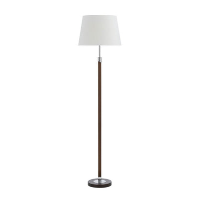 Traditional Timber Look Floor Lamp