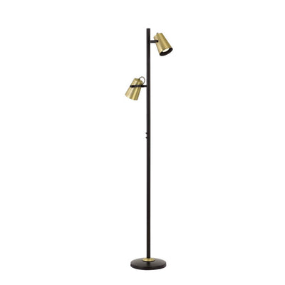 Deny 2 Light Floor Lamp Black