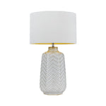 Esmo Ceramic Table Lamp — White