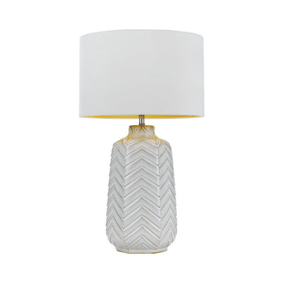 Esmo Ceramic Table Lamp — White