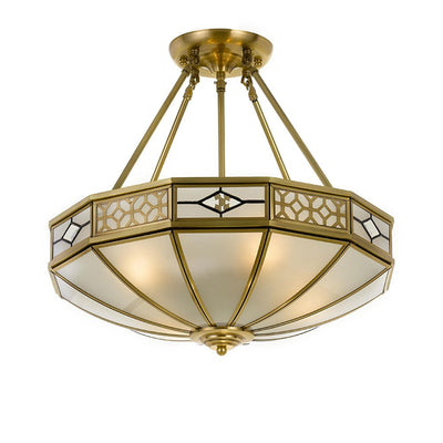 James 4 Light Pendant Antique Brass