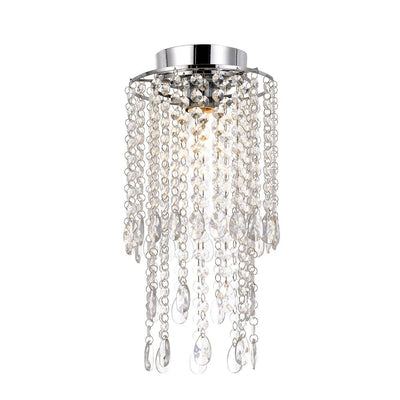 May Batten Fix in Chrome W / Clear Acrylic Beads