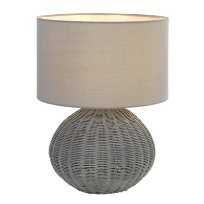 Mohan Table Lamp 1Lt in Grey or Sand
