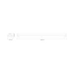 Domus IMPACT-120 40W LED Wp Alum IK10 Batten IP66