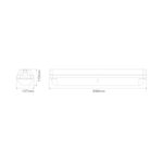 Domus IMPACT-60 20W LED Wp Alum IK10 Batten IP66