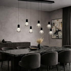 Invar 7 Light Pendant Bar — lifestyle
