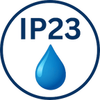 IP23 – light splash resistance