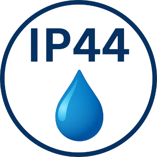IP44 – splashproof for bathrooms