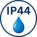 IP44 – splashproof for bathrooms