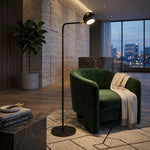 Jeremy Floor Lamp in Black, Grey — lifestyle