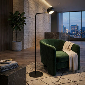 Jeremy Floor Lamp in Black, Grey — lifestyle