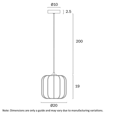 Jonsel 20Cm Pendant Light