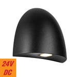 Jora 24V Exterior LED Step Wall Light — Black