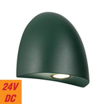 Jora 24V Exterior LED Step Wall Light — Green
