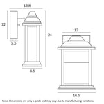 Jovaro 24Cm Exterior Wall Light Small