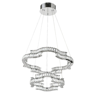 Jura 2 Tier LED Pendant Light — Chrome