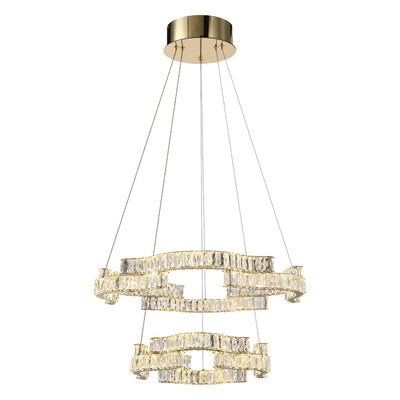 Jura 2 Tier LED Pendant Light — Gold