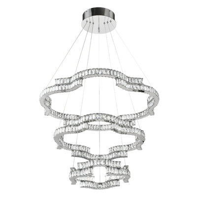 Jura 3 Tier LED Pendant Light — Chrome