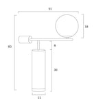 Justina Table Lamp 1Lt