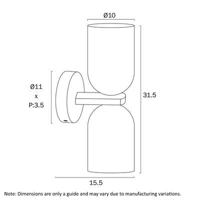 Kario Twin Wall Light