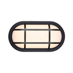Kelo Oval Bunker LED Light — Black| Opal Matt