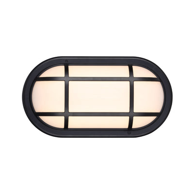 Kelo Oval Bunker LED Light — Black| Opal Matt