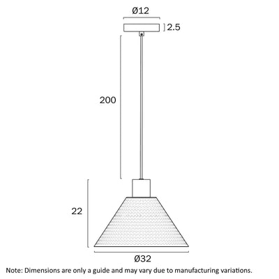 Kestra 32Cm Pendant Light