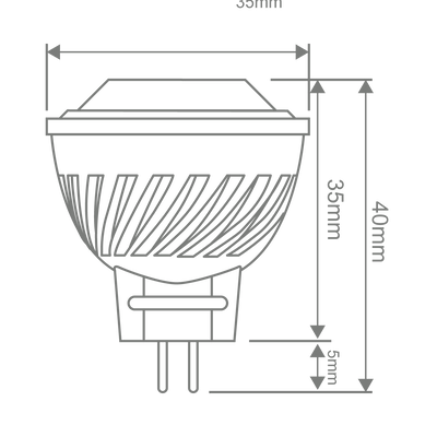 Domus KEY MR11 3W 12V DC 38° Non-Dim