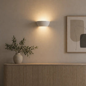 Kimble Gypsum Indoor Wall Light — lifestyle