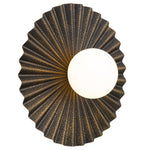 Kinso 35Cm Wall Light — Antique Gold| Opal Matt